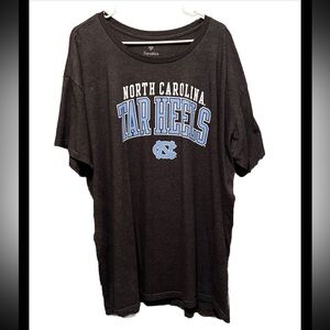 North Carolina Tar Heels Short Sleeve Gray T-shirt, Size 4XL
